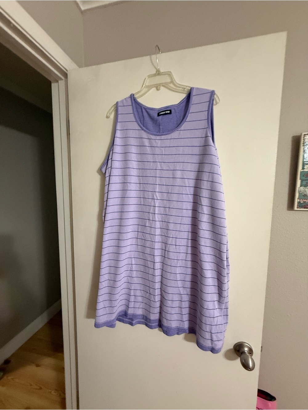 Striped Lavender Tank Dress